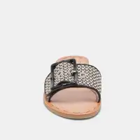 DASA WIDE SANDALS BLACK NATURAL RAFFIA(BLACK NATURAL RAFFIA,6W)