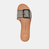 DASA WIDE SANDALS BLACK NATURAL RAFFIA(BLACK NATURAL RAFFIA,6W)