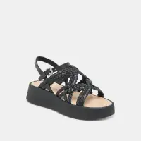GATSBY SANDALS BLACK LEATHER(BLACK LEATHER,5)