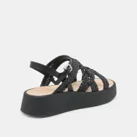 GATSBY SANDALS BLACK LEATHER(BLACK LEATHER,5)