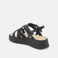 GATSBY SANDALS BLACK LEATHER(BLACK LEATHER,5)