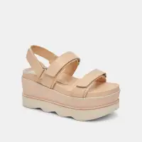 IZAK SANDALS FRENCH VANILLA LEATHER(FRENCH VANILLA LEATHER,5)