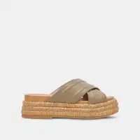 WESLEE SANDALS OLIVE LEATHER
