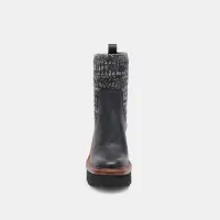 DRAGO BOOTS BLACK LEATHER(BLACK LEATHER,5)