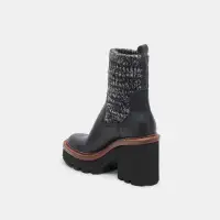 DRAGO BOOTS BLACK LEATHER(BLACK LEATHER,5)