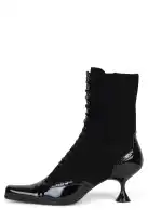 VICTORIAN(Black Patent Black Suede,6)