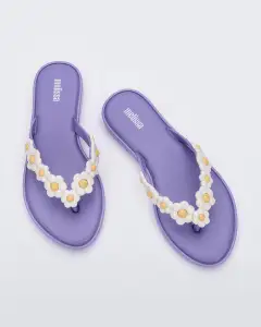 Flip Flop Spring(Lilac/White,5)