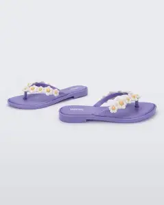 Flip Flop Spring(Lilac/White,5)
