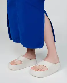 Free Platform Thong(Beige,5)