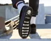 Black Suede Platform Creeper Sneaker(US: Mens 3 / Womens 5,Black)