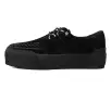 Black Suede Platform Creeper Sneaker(US: Mens 3 / Womens 5,Black)