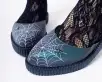 Midnight Chameleon Spiderweb Glow Sandal(US: Womens 5,Green/Purple/Blue)