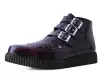 Burgundy Rub-Off 3-Buckle Pointed Creeper Boot