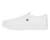White Twill Slip-On Creeper Sneaker(US: Mens 3 / Womens 5,White)