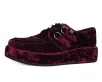 Burgundy Velvet Wrapped Viva Mondo Creeper