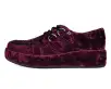 Burgundy Velvet Wrapped Viva Mondo Creeper(US: Mens 3 / Womens 5,Burgundy)