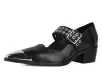 Black TUKskin Cuban Heel Mary Jane