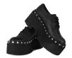Black TUKskin Dino Flat Platform(US: Mens 3 / Womens 5,Black)