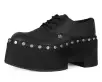 Black TUKskin Dino Flat Platform(US: Mens 3 / Womens 5,Black)