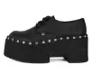 Black TUKskin Dino Flat Platform(US: Mens 3 / Womens 5,Black)