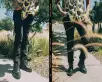 Black TUKskin™ Pointed Lace Up Boot(US: Mens 3 / Womens 5,Black)