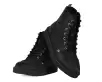 Black TUKskin™ Pointed Lace Up Boot(US: Mens 3 / Womens 5,Black)