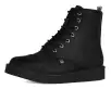 Black TUKskin™ Pointed Lace Up Boot(US: Mens 3 / Womens 5,Black)
