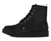 Black TUKskin™ Pointed Lace Up Boot(US: Mens 3 / Womens 5,Black)