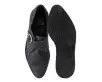 Charcoal Suede Buckle Pointed Creeper(US: Mens 3 / Womens 5,Grey)