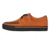 Burnt Orange Suede 2-Ring VLK Sneaker(US: Mens 3 / Womens 5,Orange)