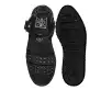 Black TUKskin Studded Ankle Strap Sandal(US: Womens 5,Black)