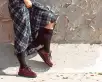 Burgundy Rub-Off TUKskin™ Viva Low Creeper(US: Mens 3 / Womens 5,Burgundy)