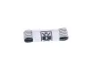 75 CM Black & White Stripe Flat Laces