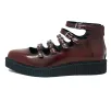 Burgundy Rub-Off Multi Strap Pointed Mary Jane(US: Womens 5,Burgundy)