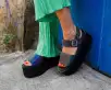 Midnight Chameleon Strato Sandal(US: Womens 5,Green/Blue/Purple)