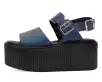 Midnight Chameleon Strato Sandal(US: Womens 5,Green/Blue/Purple)