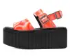 Orange Wavy Strato Sandal(US: Womens 5,Orange)