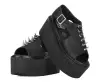 Black TUKskin Spike Strato Sandal(US: Mens 3 / Womens 5,Black)