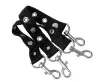Eyelet Black Bondage Shoe Straps(Small,Black)