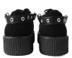 Eyelet Black Bondage Shoe Straps(Small,Black)
