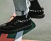 Eyelet Black Bondage Shoe Straps(Small,Black)
