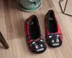 Tartan Punk Rock Panda Slipper(SM: US Womens 5/6,Red)