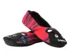 Tartan Punk Rock Panda Slipper(SM: US Womens 5/6,Red)