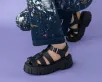 Gladiator Anarchic Airship Sandal(US: Mens 3 / Womens 5,Black)