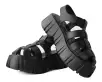 Gladiator Anarchic Airship Sandal(US: Mens 3 / Womens 5,Black)