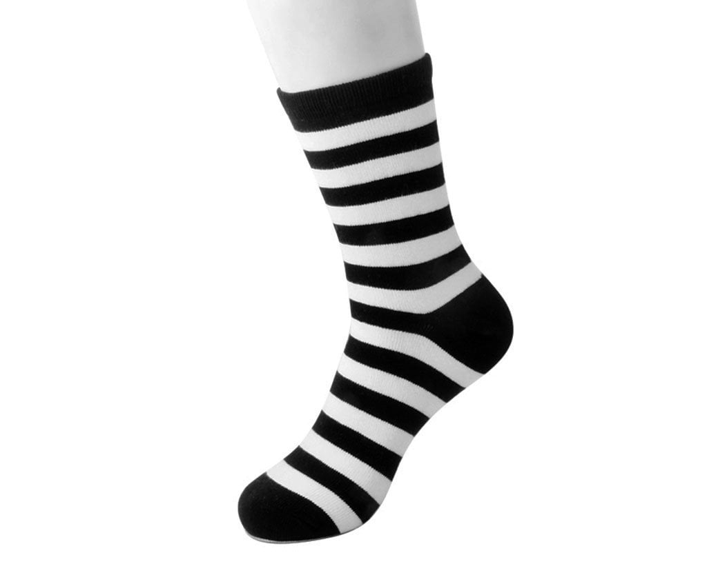 Black & White Stripe T.U.K. Men's Sock