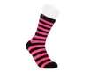 Black & Pink T.U.K. Women's Stripe Sock