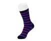 Black & Purple T.U.K. Women's Stripe Sock