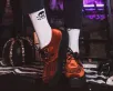 Burnt Orange Velvet Viva Mondo Creeper(US: Mens 3 / Womens 5,Orange)