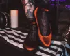 Burnt Orange Pointed Ballet Creeper(US: Womens 5,Orange)